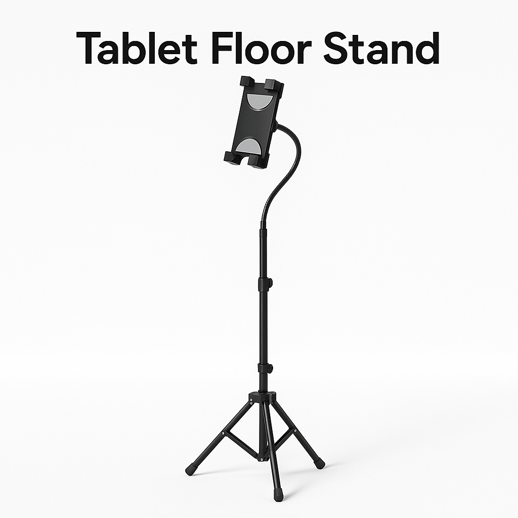LIUGAST Tripod Stand for Tablet and Smartphone with Adjustable Height-NEW