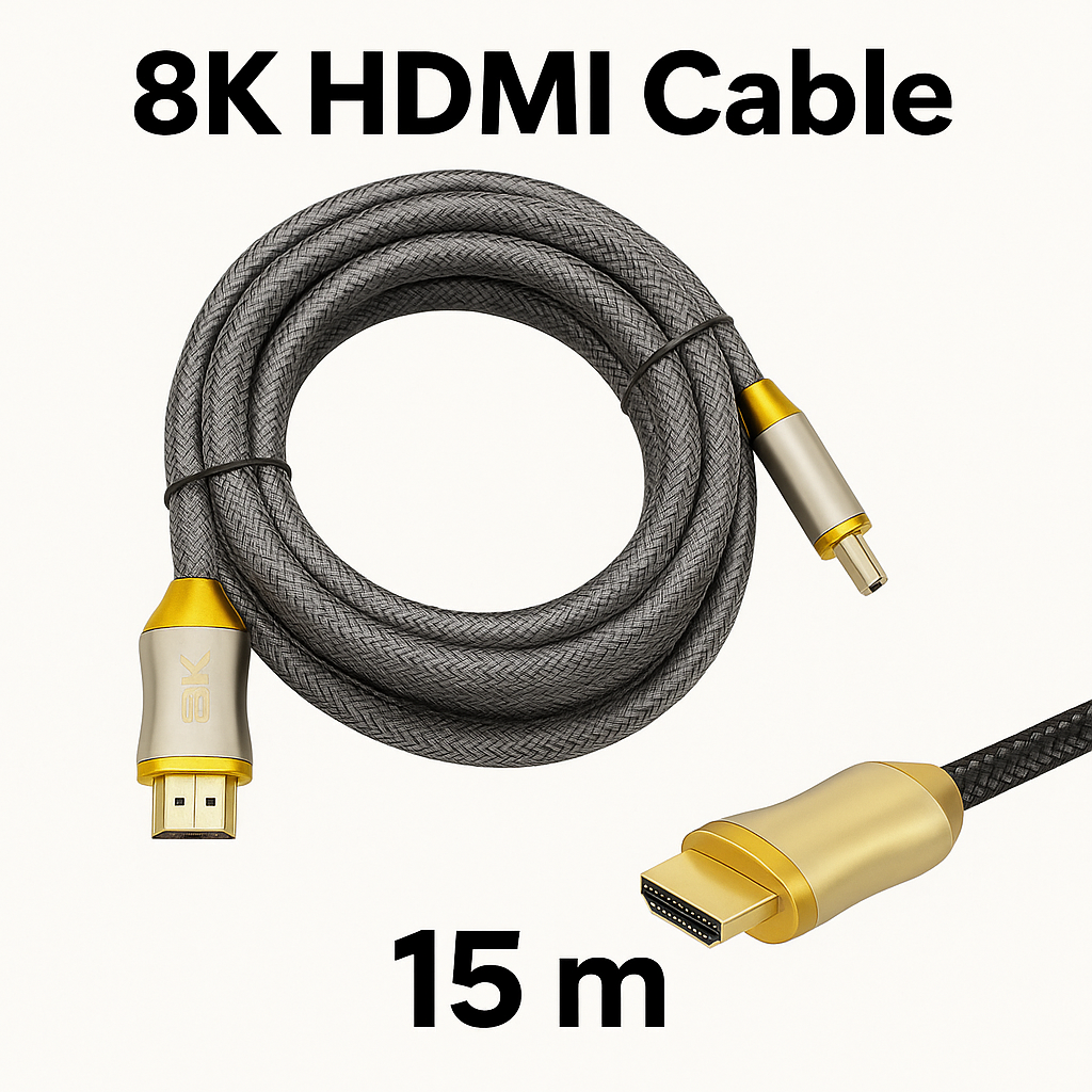 8K HDMI 2.1 Braided Cable-New