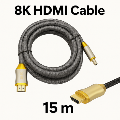 8K HDMI 2.1 Braided Cable-New