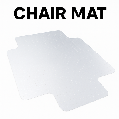 Office Chair Floor Mat Protector- Gripper (Carpet) & Flat (Hard Floor)-NEW