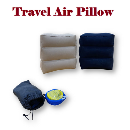 Inflatable Foot Rest Travel Air Pillow Cushion – For Home, Office, and Travel Use-NEW