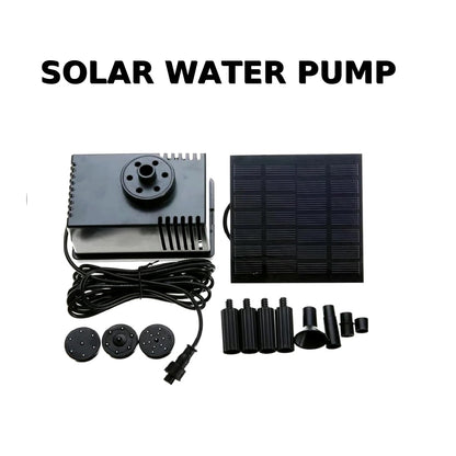 Solar Powered Water Pump for Pond & Garden Fountains with Filter-New