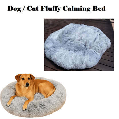 Pet Calming Plush Bed for Cats & Dogs | Snuggle Donut Bed 110×27 CM-NEW