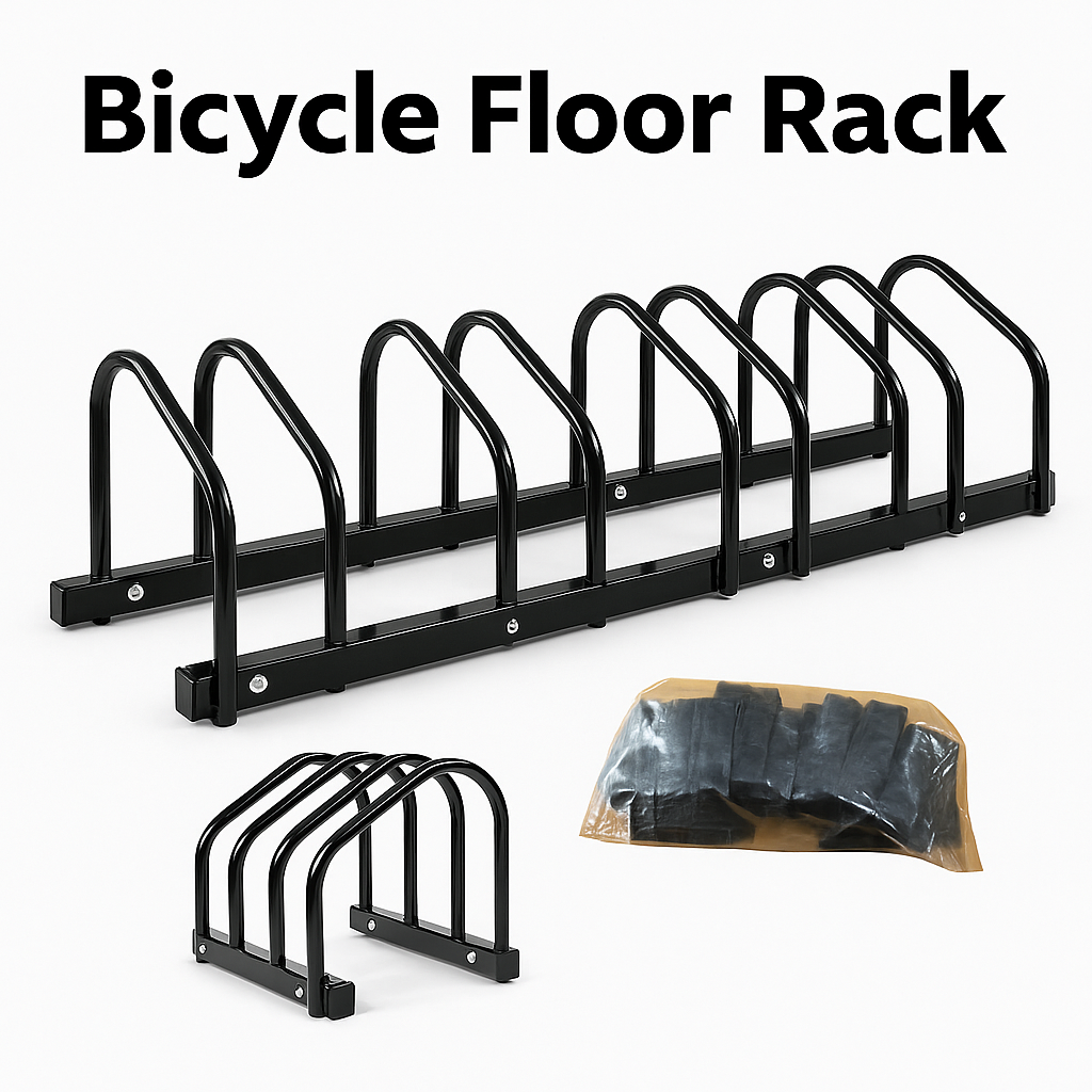 Max U 6-Slot Floor Mounted Bike Stand-NEW
