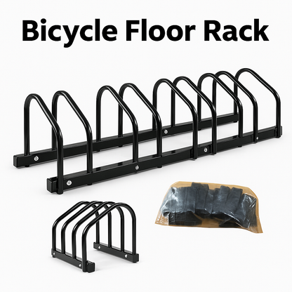 Max U 6-Slot Floor Mounted Bike Stand-NEW