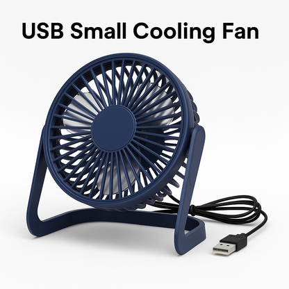 USB Small Cooling Fan – Quiet, Powerful Desk Fan with Adjustable Tilt-NEW