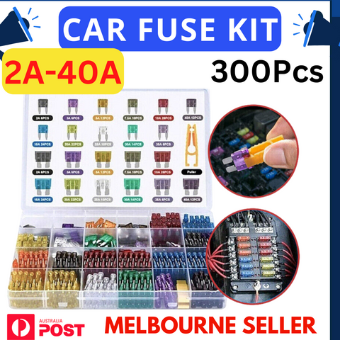300pcs Car Blade Fuses Assortment Assorted Kit Blade Set Auto Truck Automotive