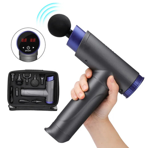 8 Heads Massage Gun Percussion Vibration Muscle Relaxing Therapy Deep Tissue