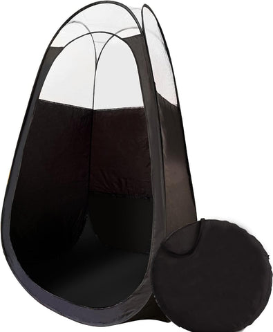 Spray Tan Tent Pop Up Sunless Body Tanning Sun Care Portable Carry Bag Black New