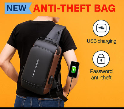 USB Charging Anti-Theft Shoulder Bag-NEW