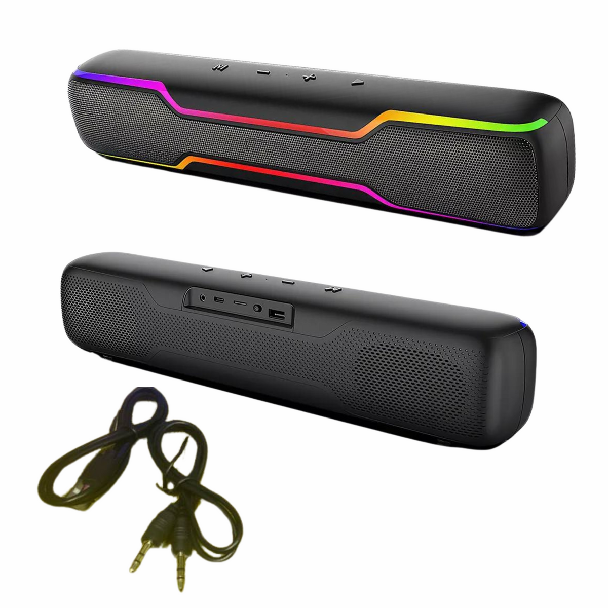 Bluetooth Computer Speaker Soundbar Stereo Music Gaming Speaker FM Radio AUX TF