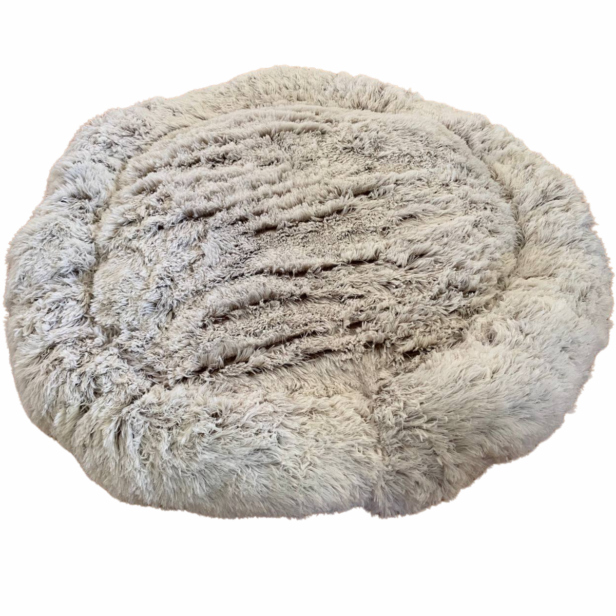 Dog Calming Bed Warm Soft Plush Round Comfy Sleeping Kennel Cave Washable