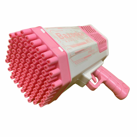69 Holes Bazooka Bubble Gun Automatic Bubble Machine Soap Water Colorful Light
