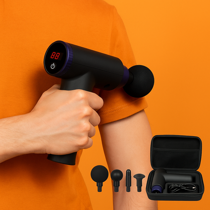LCD Massage Gun 8 Heads Deep Tissue Massager with 22 Gears & Touch Screen -NEW