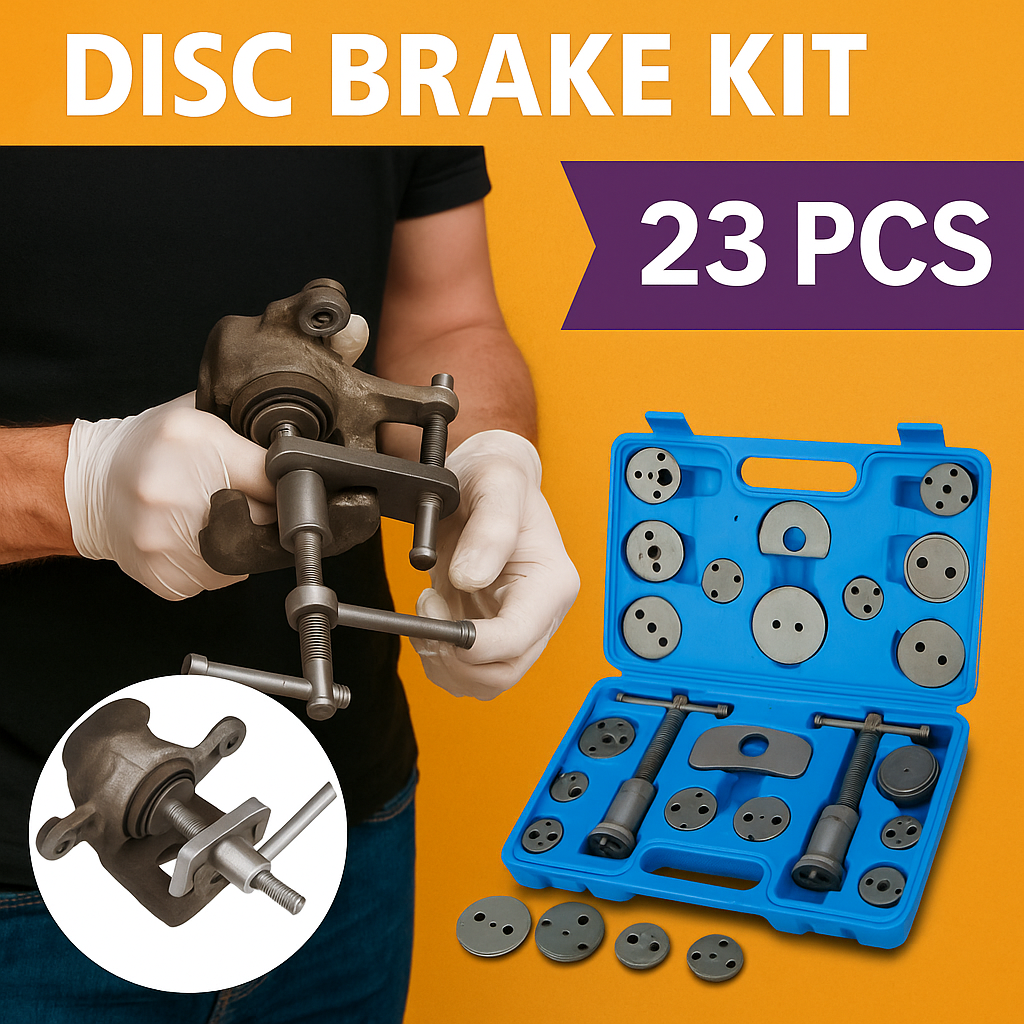 23pcs Disc Brake Wind Back Tool Kit to Rewind Car Automotive Caliper Piston-NEW