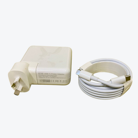 61W USB-C Power Adapter Charger Cable for Apple Macbook Air Pro Laptop