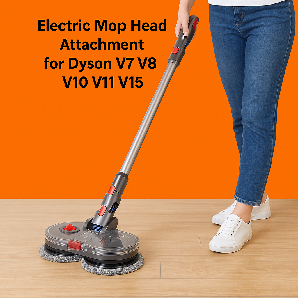 Electric Mop Head Attachment for Dyson V7 V8 V10 V11 V15 – Wet & Dry Floor Cleaner-NEW