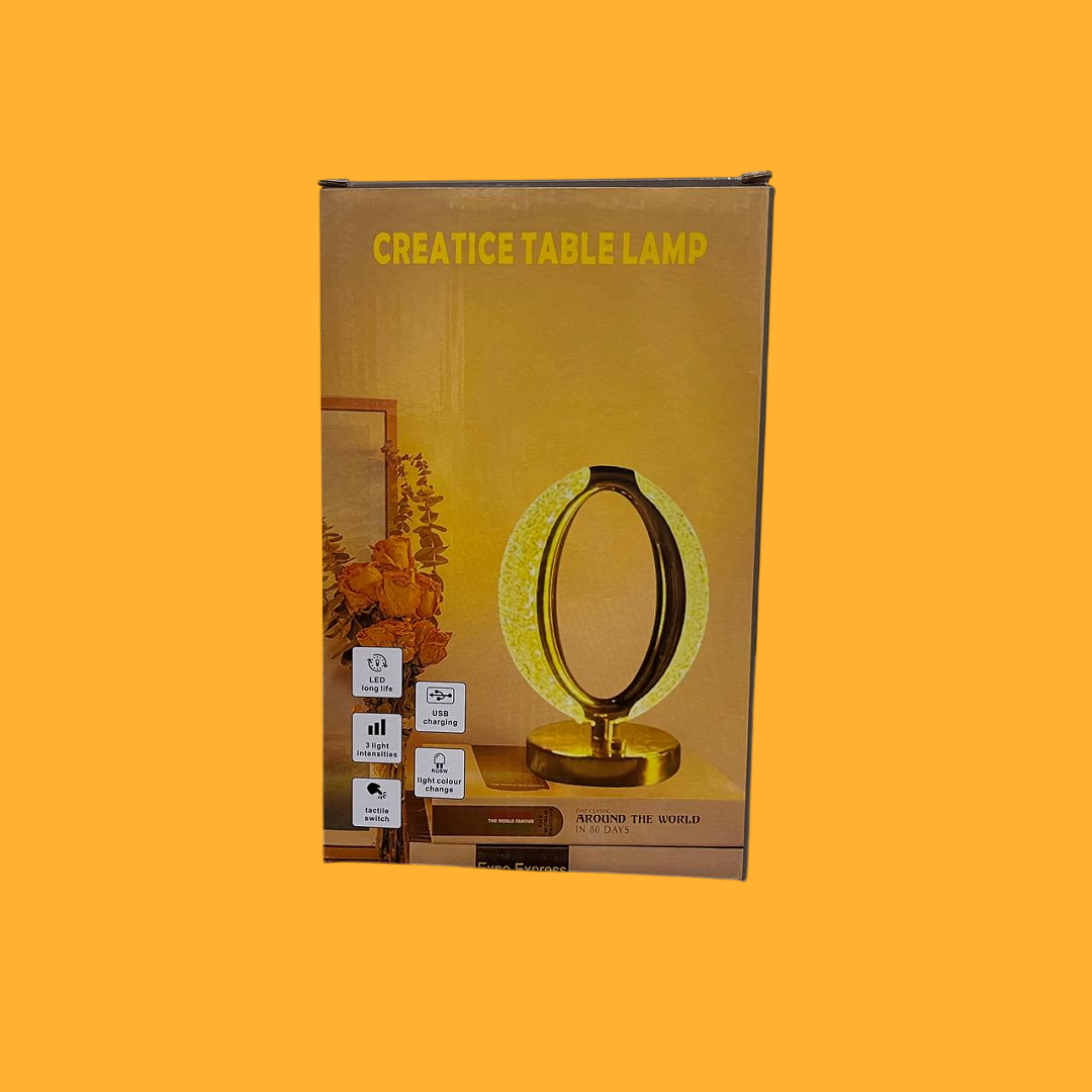 LED Crystal Table Lamp – Touch Dimmable USB Rechargeable-NEW