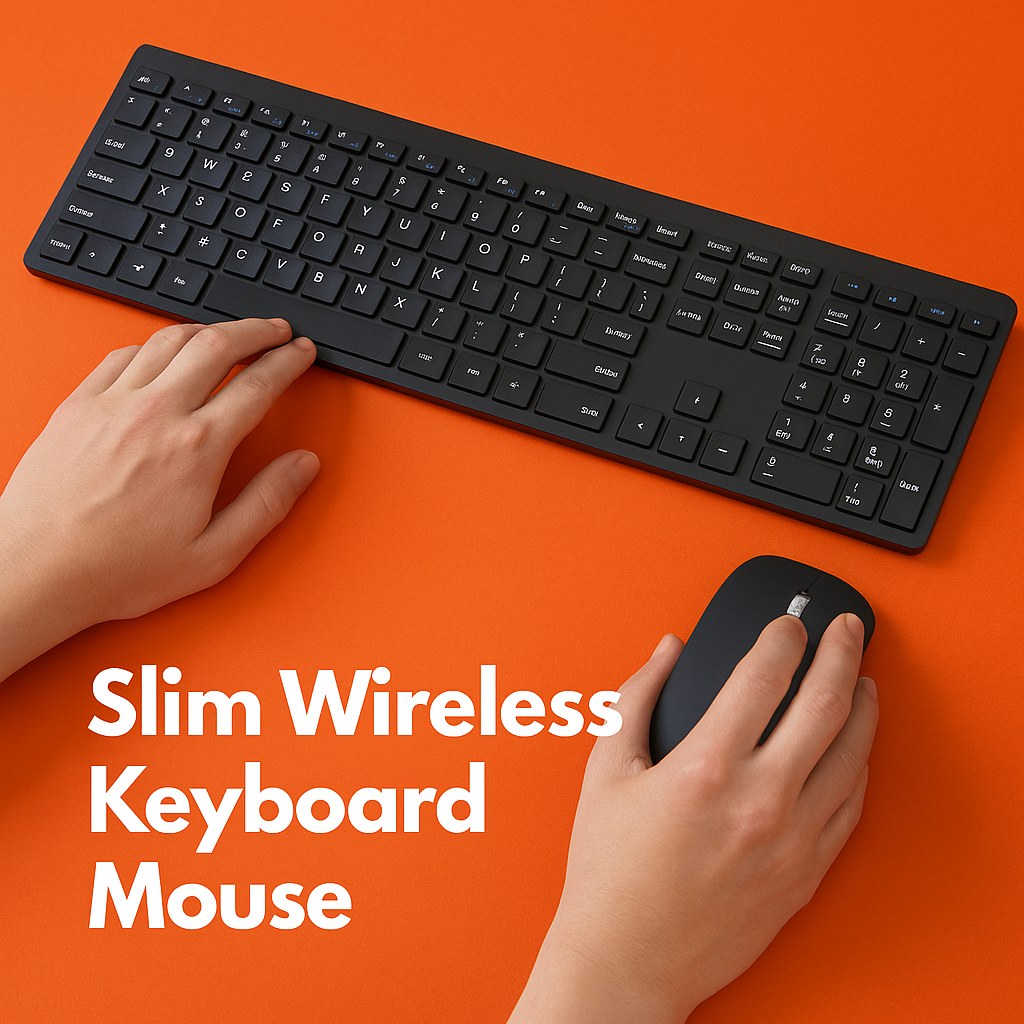 Slim Wireless Keyboard & Mouse Combo New