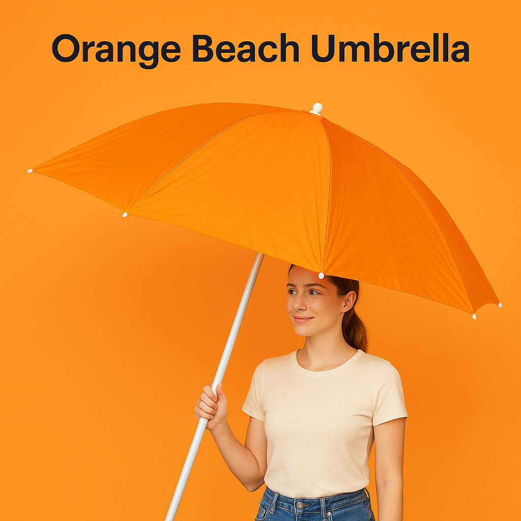 180cm Beach Umbrella Sun Shade – 150cm Wide Outdoor XL Size -NEW