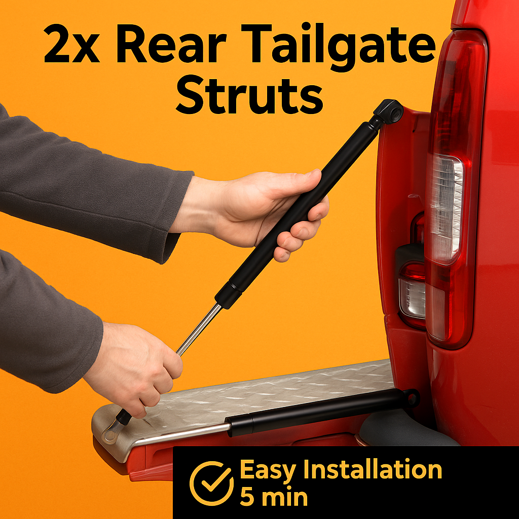 2X Rear Tailgate Struts – Slow Down Gas Damper for Ford Ranger PX / Mazda BT50-NEW
