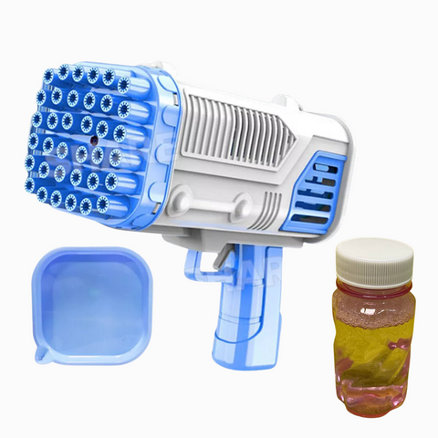 36 Holes Bubble Gun Toy Automatic Bazooka Soap Water Bubble Machine Gift AU