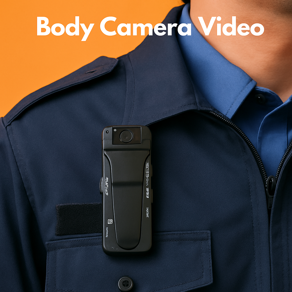 1080P Mini Police Body Camera with 180° Rotation & IR Night Vision-NEW