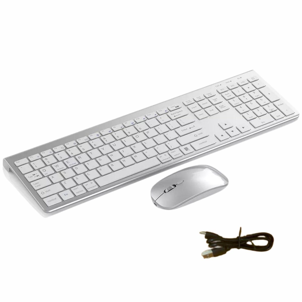 Bluetooth Wireless Keyboard and Mouse Set Ultra Slim Keyboard for Mac Windows