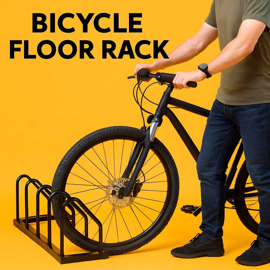 Max U 6-Slot Floor Mounted Bike Stand-NEW
