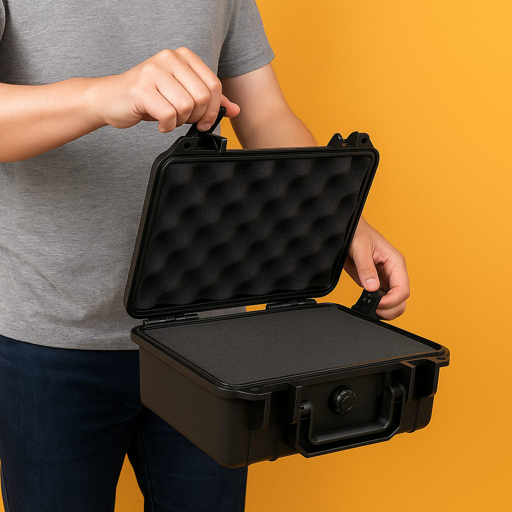 Waterproof Hard Carry Tool Case – Portable Camera Storage Box with Foam-NEW