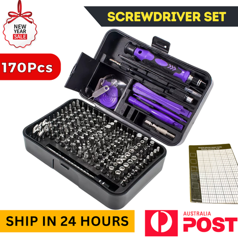 170 in 1 Precision Screwdriver Set PC Computer Phone Electronics Repair Tool Kit