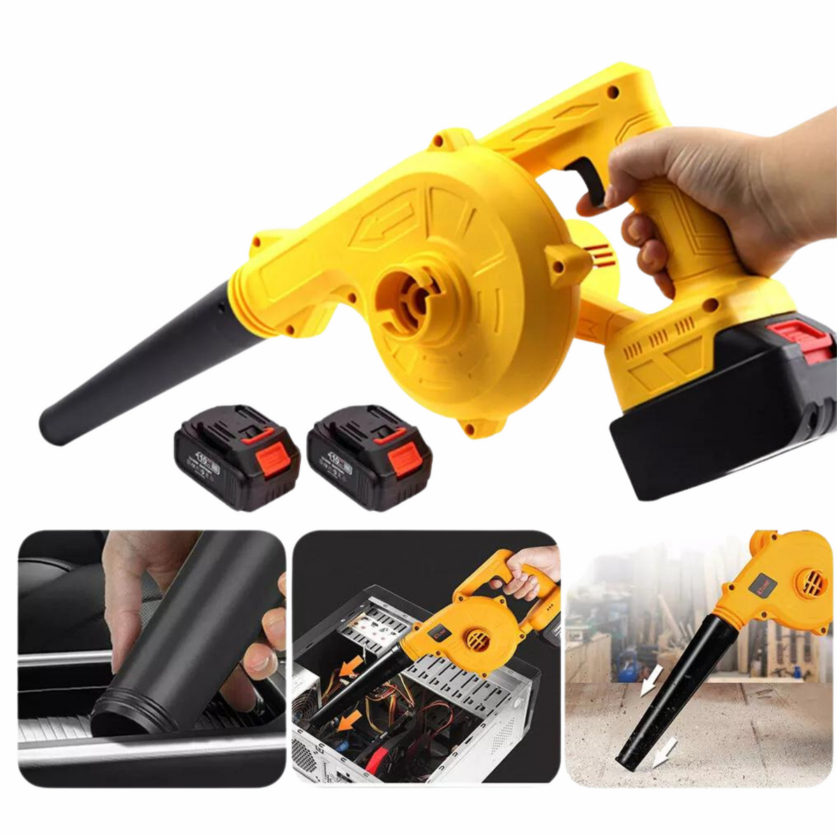 Battery Cordless Leaf Blower Electric Handheld Dust Vacuum Suction Cleaner