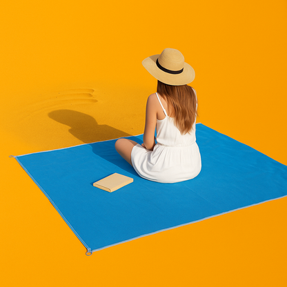 Sand Free Beach Mat – 200×200cm Sand Proof Outdoor Picnic Blanket-NEW