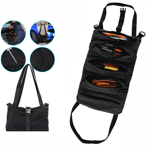 Tool Roll Up Bag Wrench Pouch Multi-Purpose Hanging Portable Organizer Storage