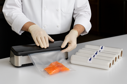 Vacuum Sealer Rolls – Pack of 6 (20 cm, BPA-Free Food Storage)-NEW