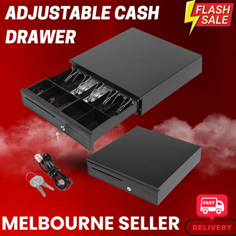 Manual/ Electronic Heavy Duty Cash Drawer Cash Register POS 5 Bills 5 Coins Tray