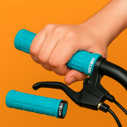 1 Pair Anti-Slip Rubber Bike Handlebar Grips| Black-New