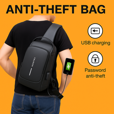 USB Charging Anti-Theft Shoulder Bag-NEW