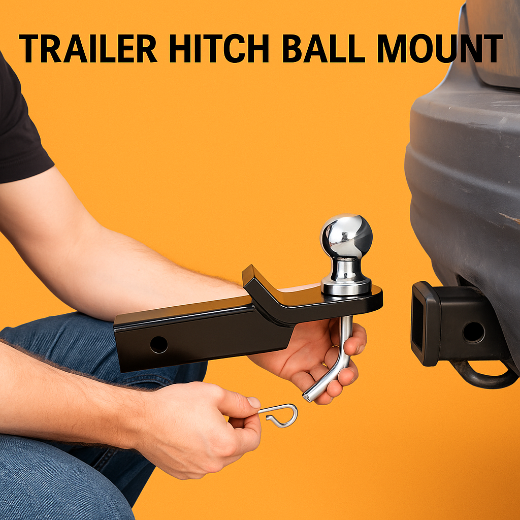 Heavy-Duty Trailer Hitch Ball Mount-NEW