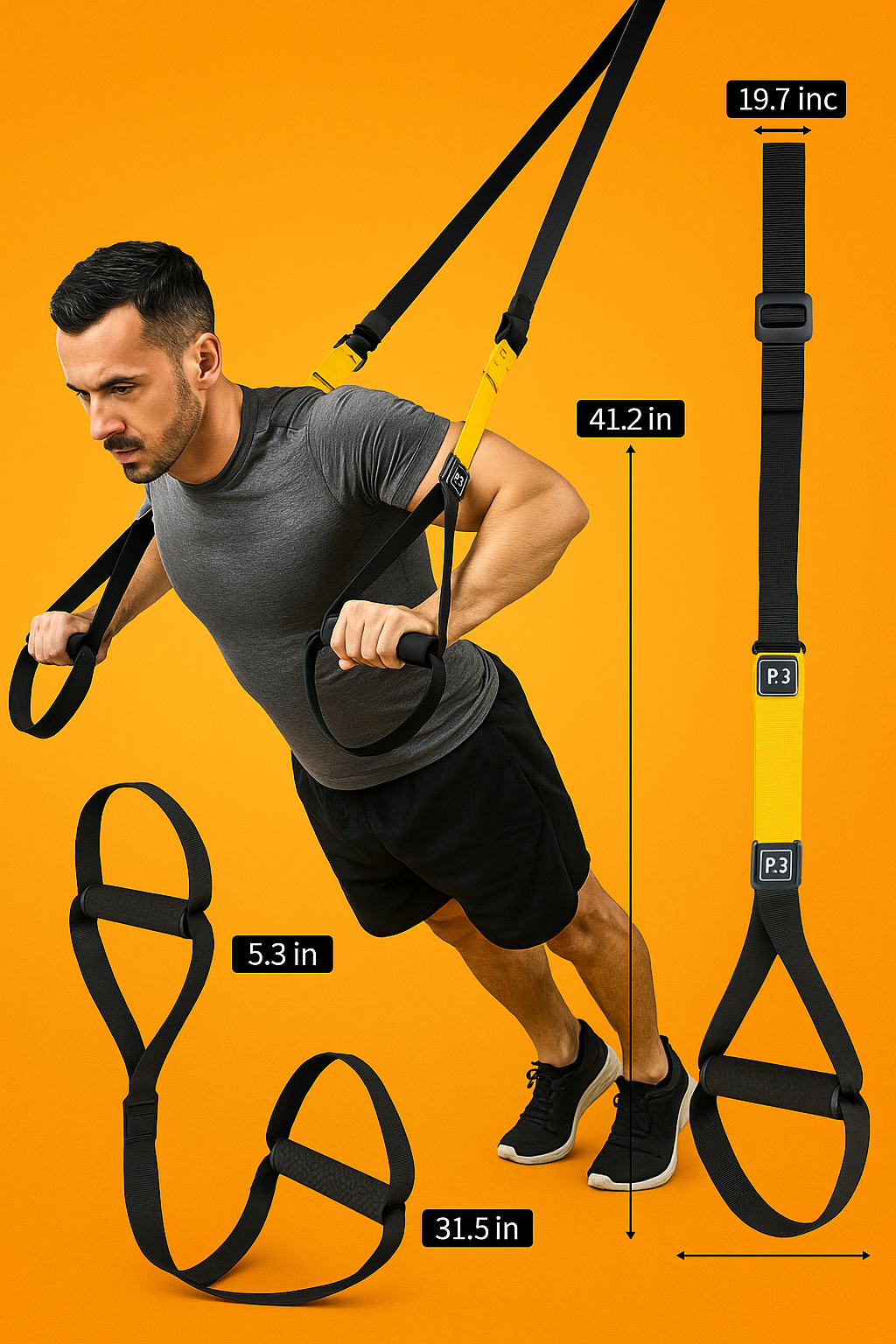 TRX Suspension Trainer Kit P3 – Bodyweight Home Gym -NEW