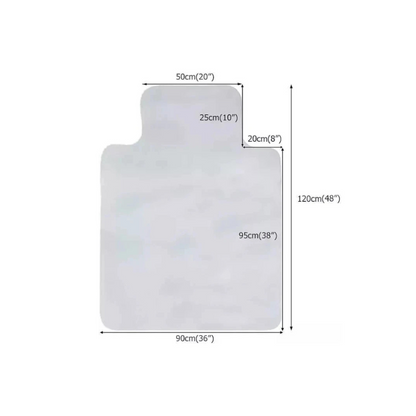Office Chair Floor Mat Protector- Gripper (Carpet) & Flat (Hard Floor)-NEW