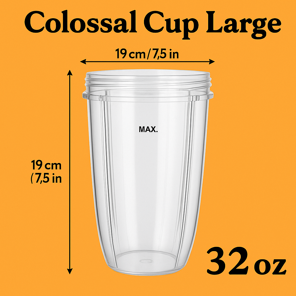 32oz Colossal Cup Replacement for NutriBullet 600W/900W-NEW