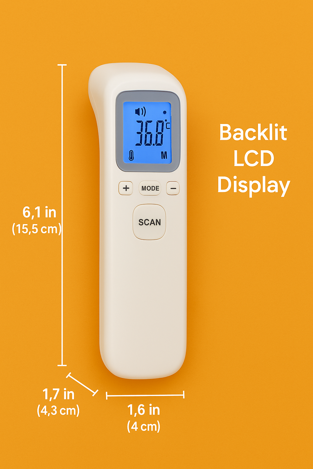 Digital LCD Infared Thermometer Gun Non Contact Forehead Ear Body Temperature AU -NEW