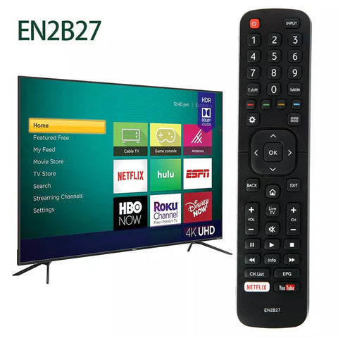 For HISENSE TV Remote EN2B27 Control EN-2B27 RC3394402/01 3139 238 NETFLIX New