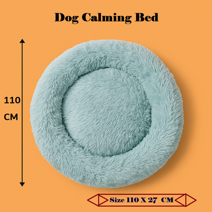 Pet Calming Plush Bed for Cats & Dogs | Snuggle Donut Bed 110×27 CM-NEW