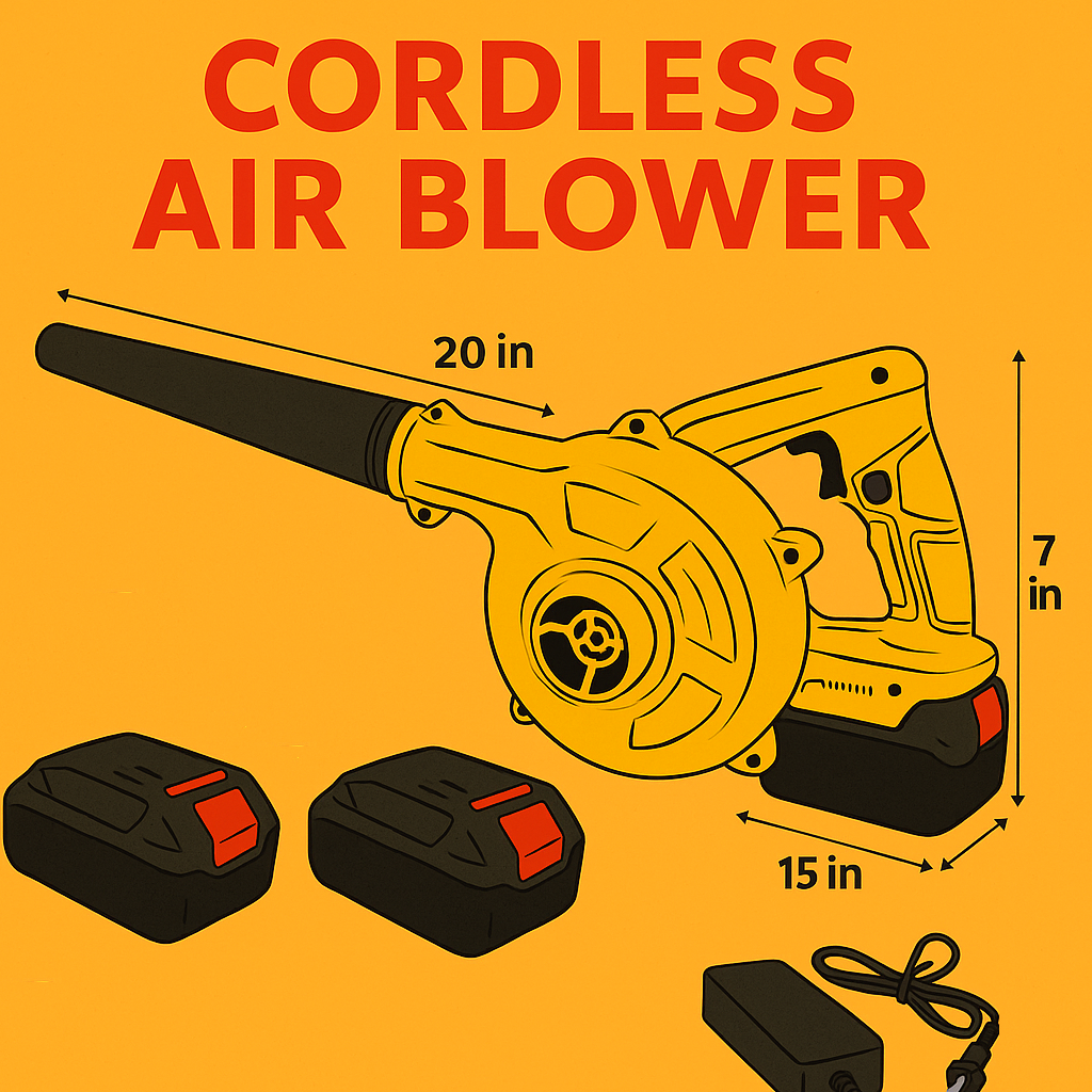 Cordless Leaf Blower Electric Handheld Dust Vacuum-NEW