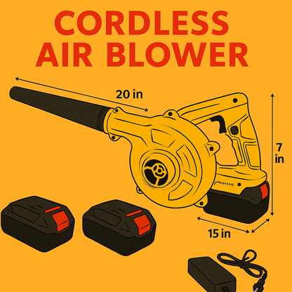 Cordless Leaf Blower Electric Handheld Dust Vacuum-NEW