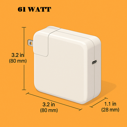 30W USB-C Power Adapter Charger + Cable for MacBook Air/Pro –(NEW)