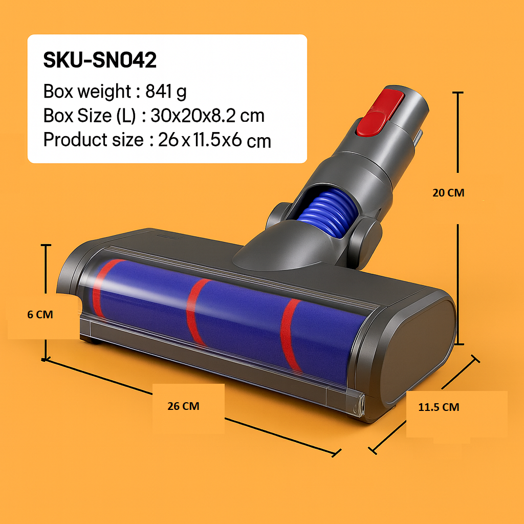 Electric Soft Roller Floor Brush Head Replacement for Dyson V7 V8 V10 V11 Vacuum – AU Stock-NEW
