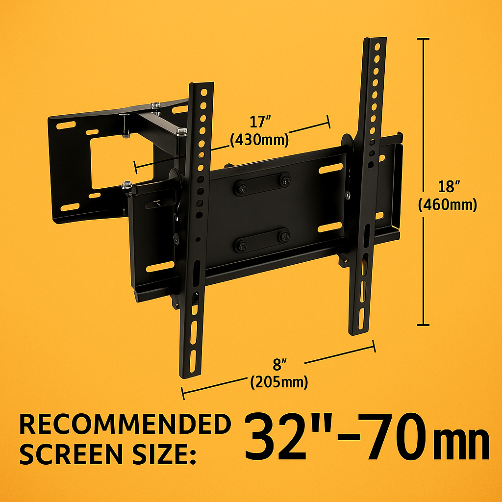 AUS TV Wall Mount LCD LED Swivel Bracket 32 40 42 46 50 52 55 60 62 63 64 65 70 NEW